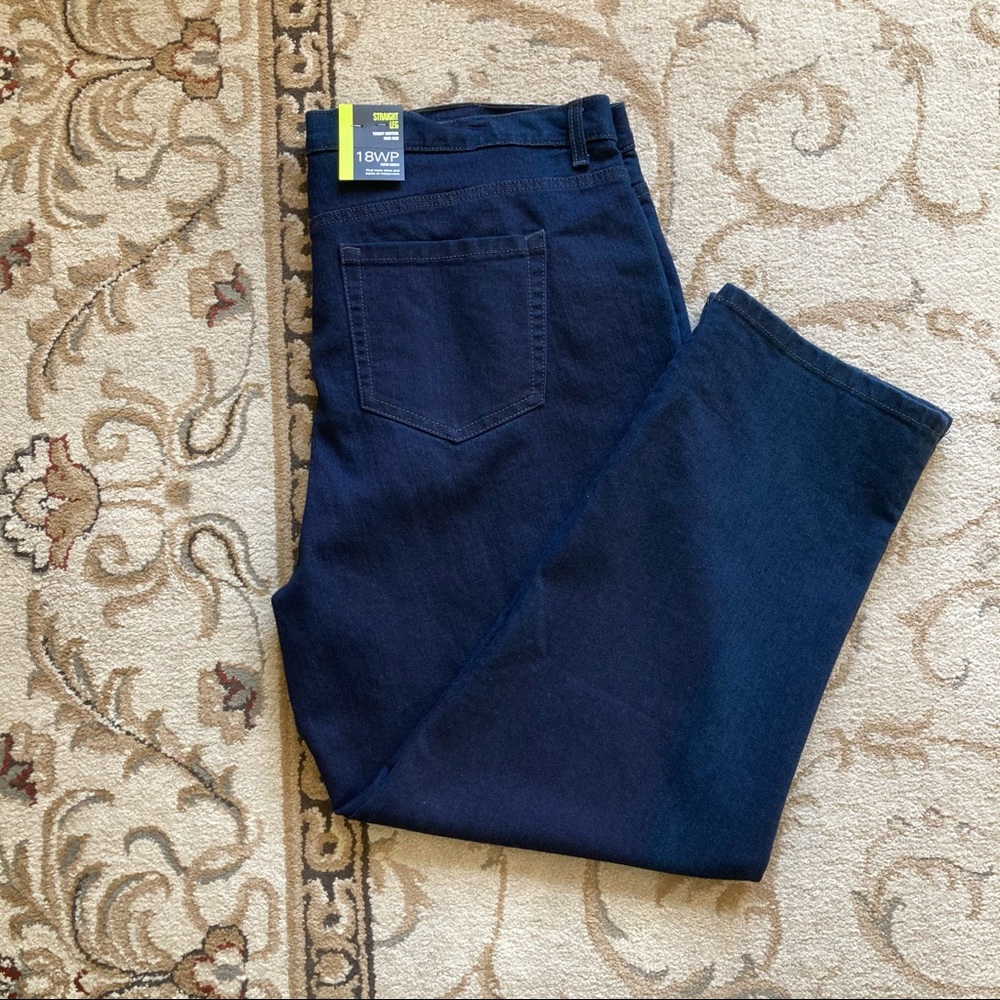 NWT Style and co jeans dark denim jeans 18 petite tummy control